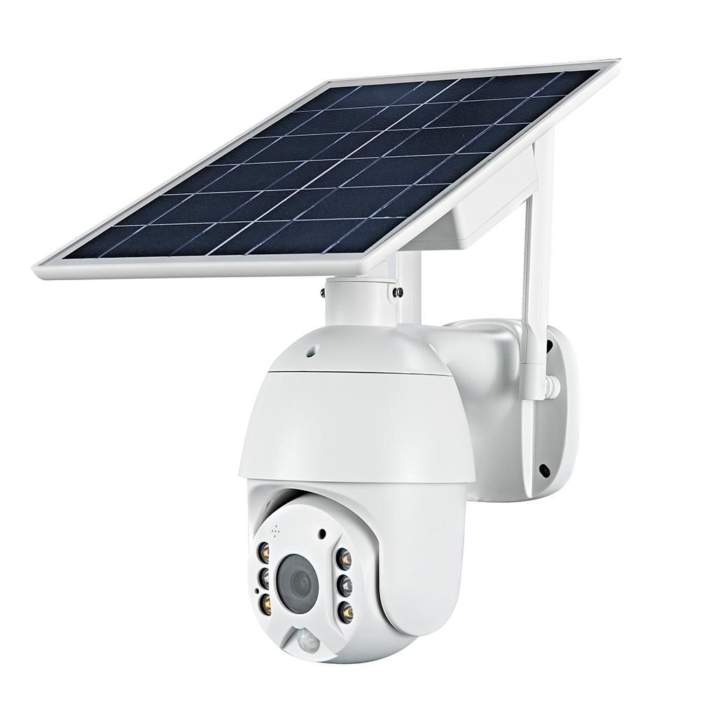100％ Wire-Free Wireless Rechargeable Battery Solar Powered Outdoor 1080P Pan Tilt WiFi Security Camera PIR Motion Recording Two-Way Audio IP65 Weatherproof Night Vision Built-in SD Slot AT-S600